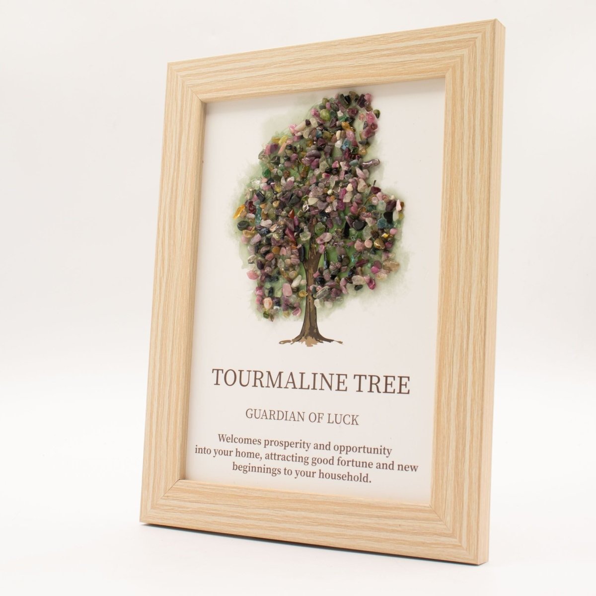 Quadro Gemstone Albero della Vita Tormalina 20x14,7cm - Aureth