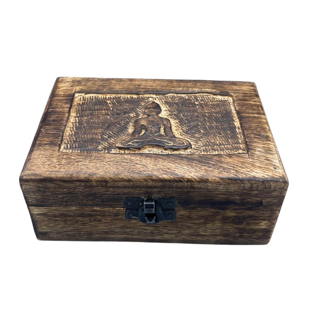 Scatola Portagioie in Legno Buddha 15x10x6cm - Aureth