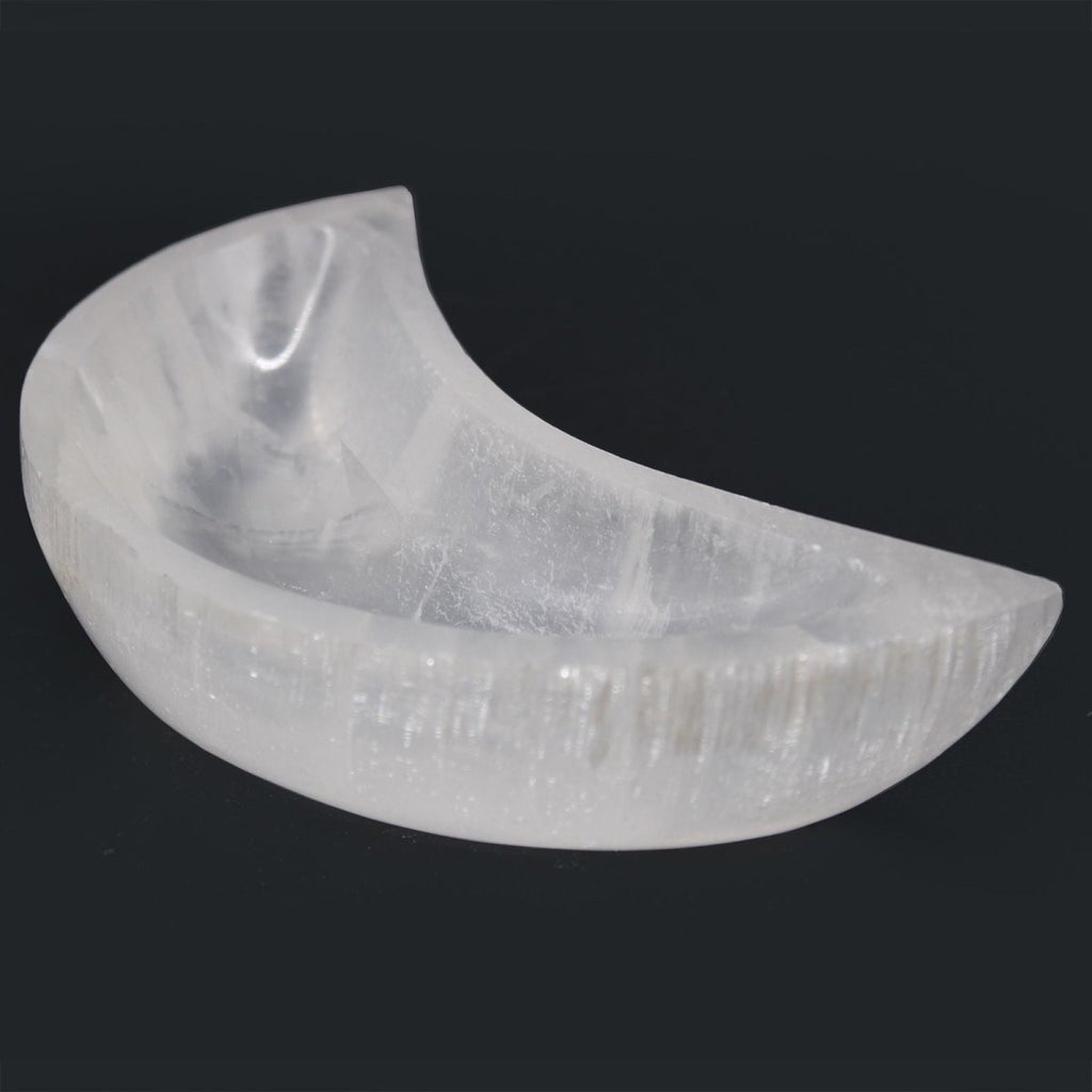 Selenite Moon Bowl - 15cm - Talen
