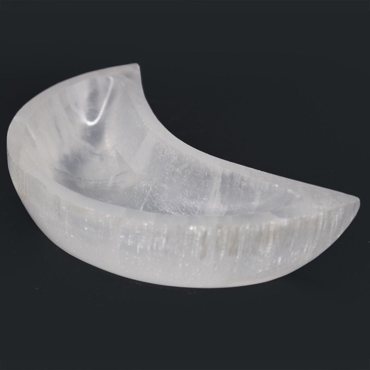Selenite Moon Bowl - 15cm - Talen