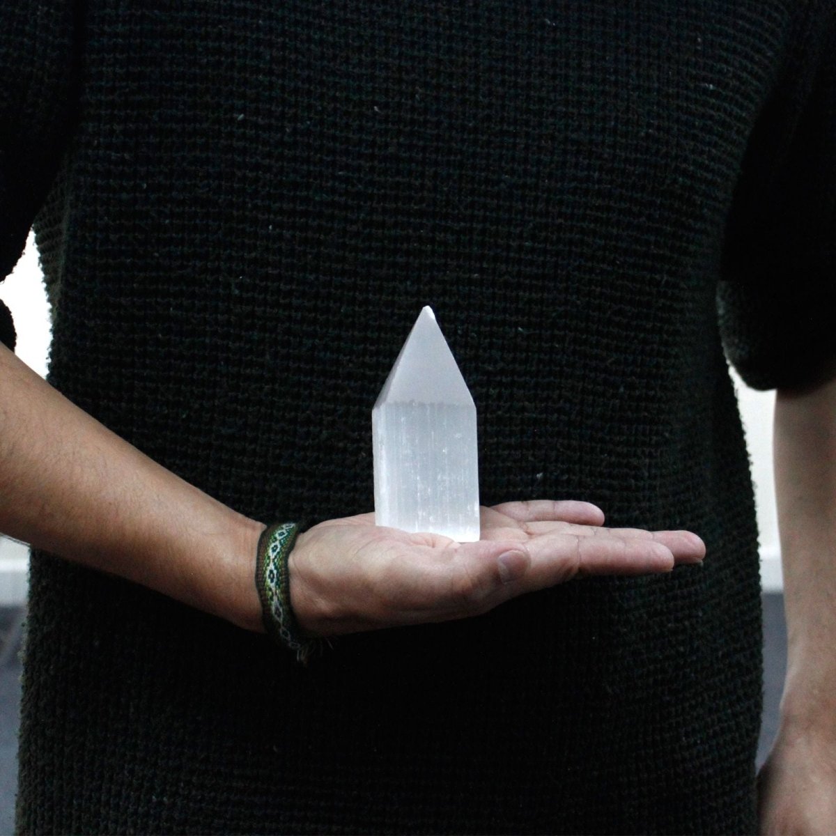 Selenite Pencil Point Tower - 10 cm - Talen