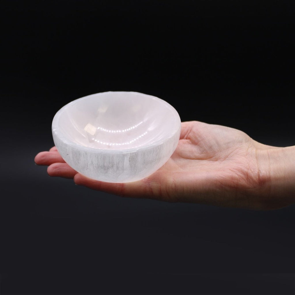 Selenite Round Bowl - 10cm - Talen