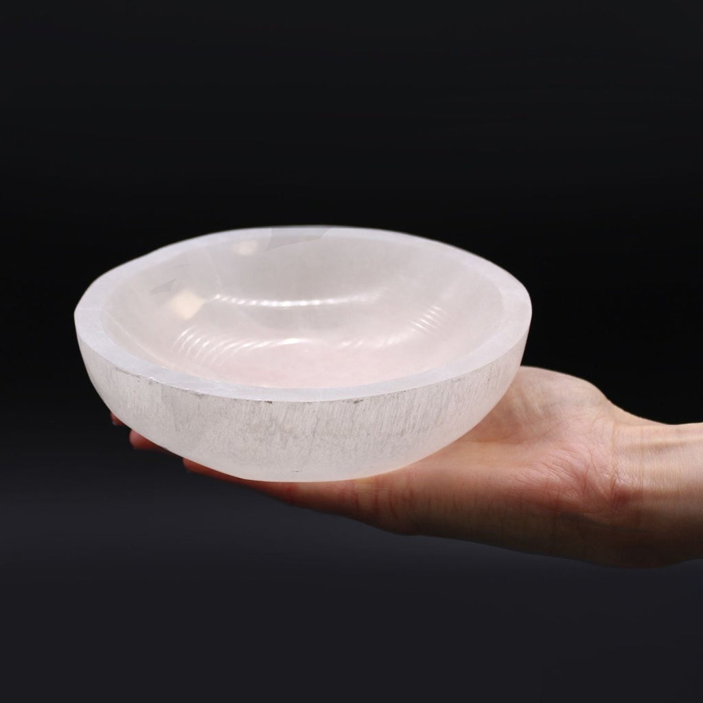 Selenite Round Bowl - 15cm - Talen