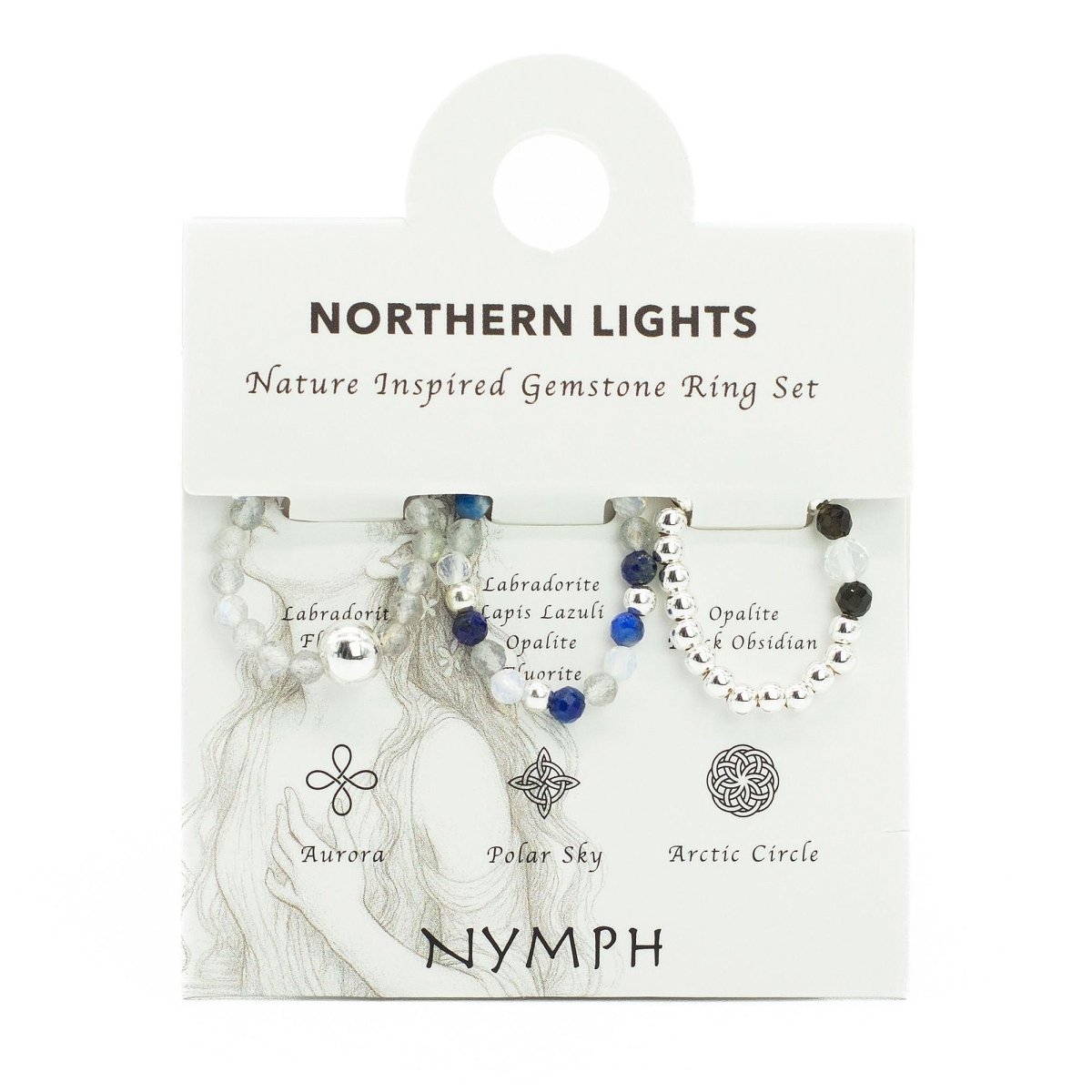 Set Anelli Nymph Spirit - Luci del Nord - Aureth