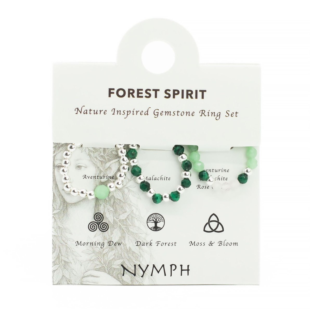 Set Anelli Nymph Spirit - Spirito della Foresta - Aureth