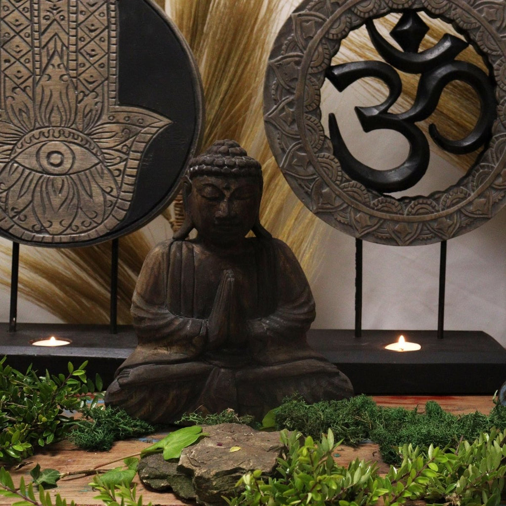 Set Buddha Feng Shui Om - Grigio e Nero - Aureth