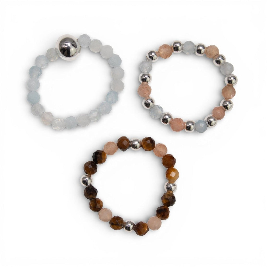 Set di Anelli Nymph Spirit - Tramonto sul Mare - Aureth