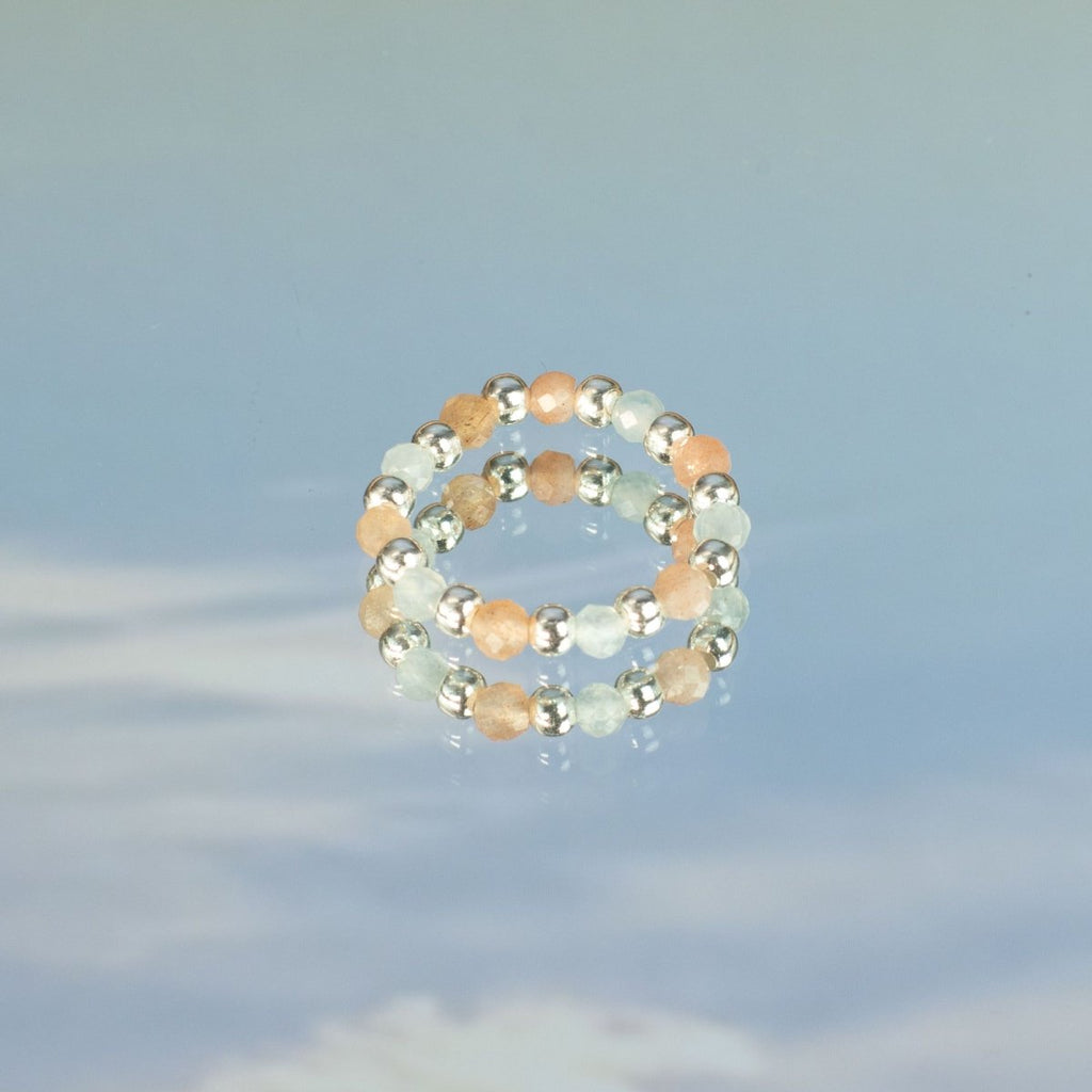 Set di Anelli Nymph Spirit - Tramonto sul Mare - Aureth