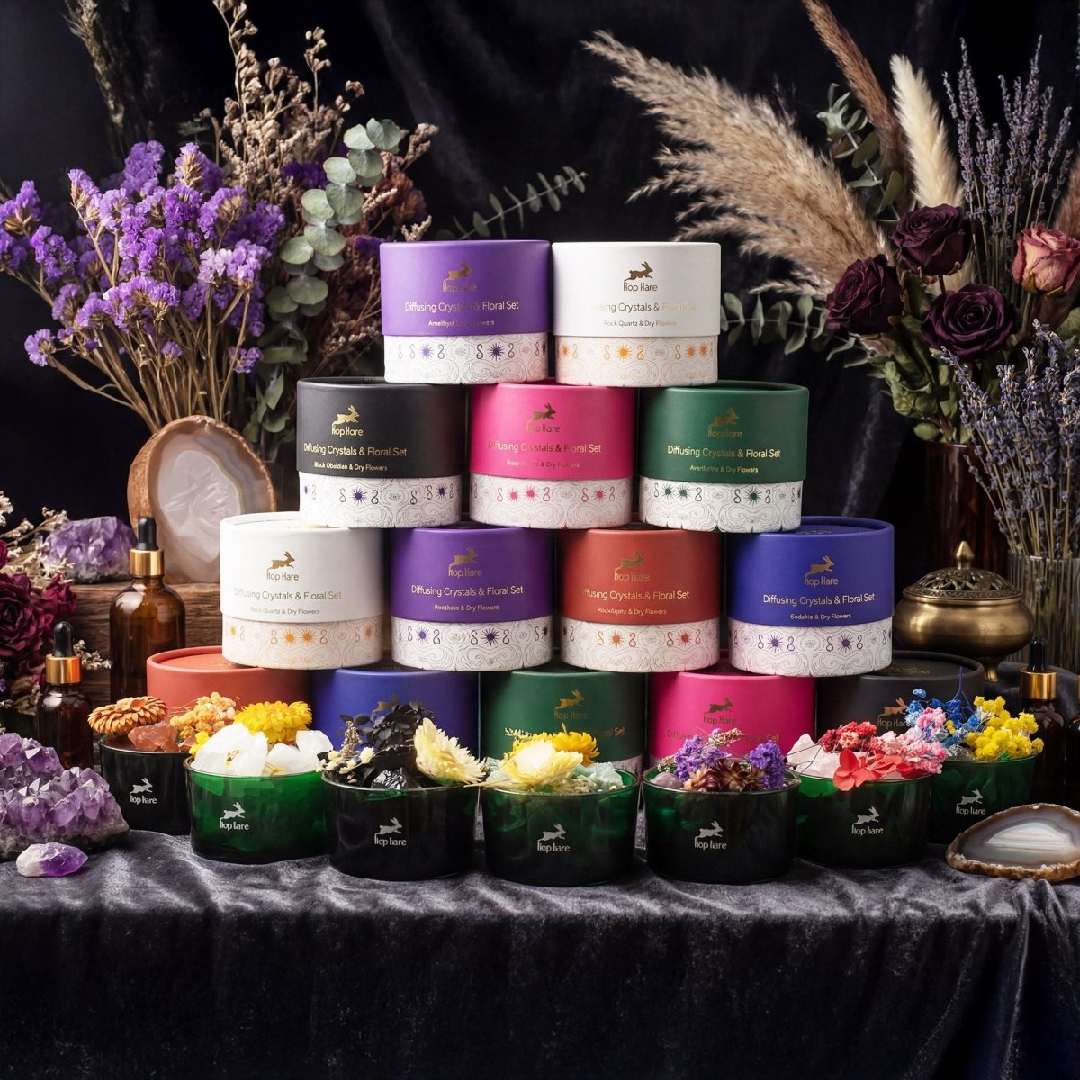 Set Diffusore Cristalli e Fiori - The Sun - Aureth