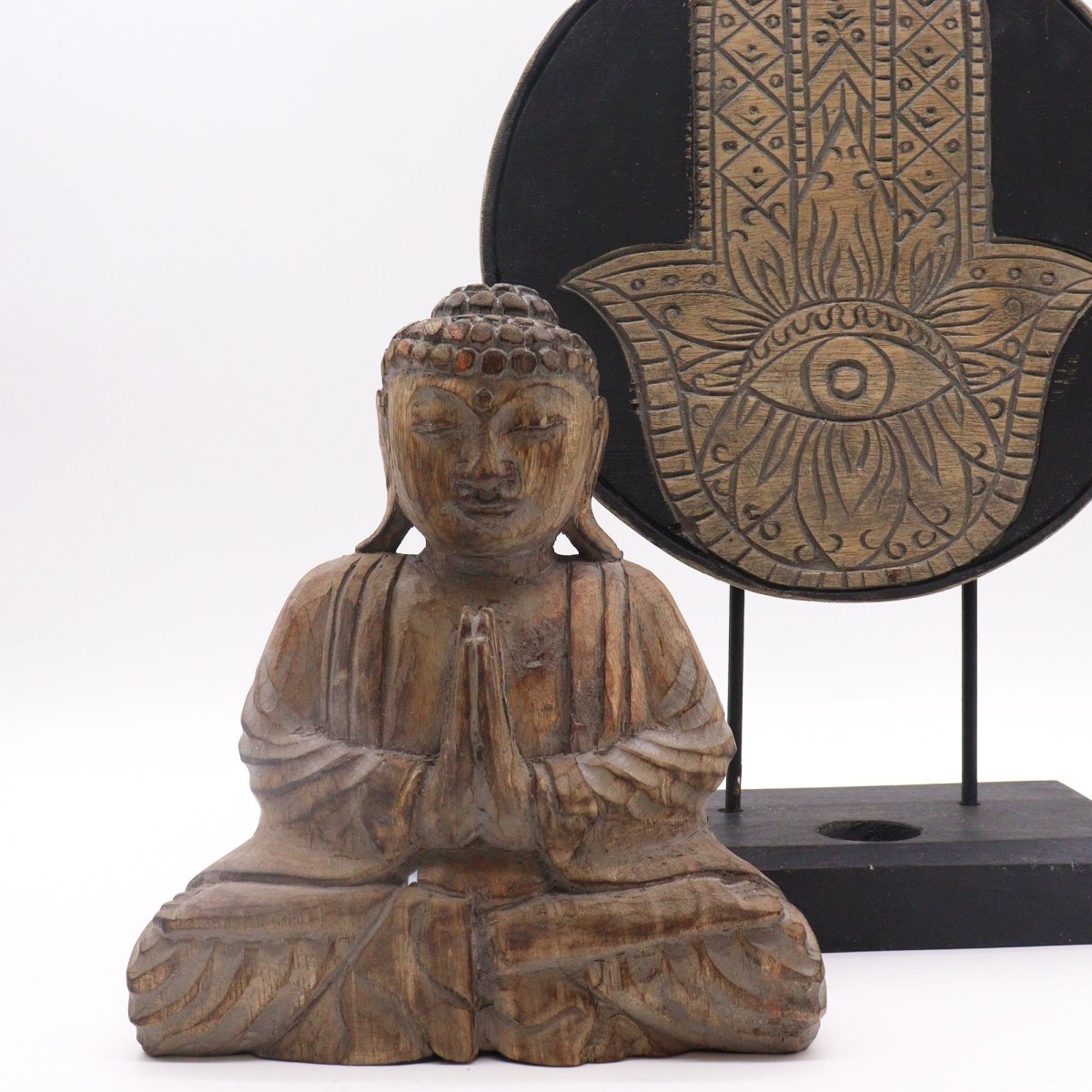 Set Feng Shui Buddha e Hamsa - Grigio - Aureth