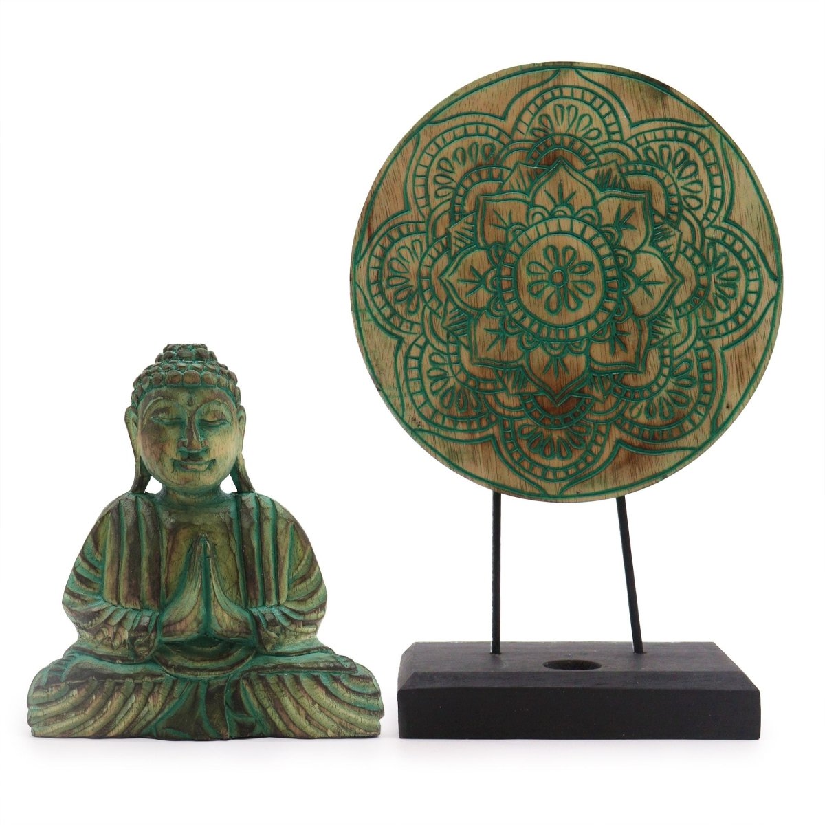 Set Feng Shui Buddha Nodo - Verde - Aureth