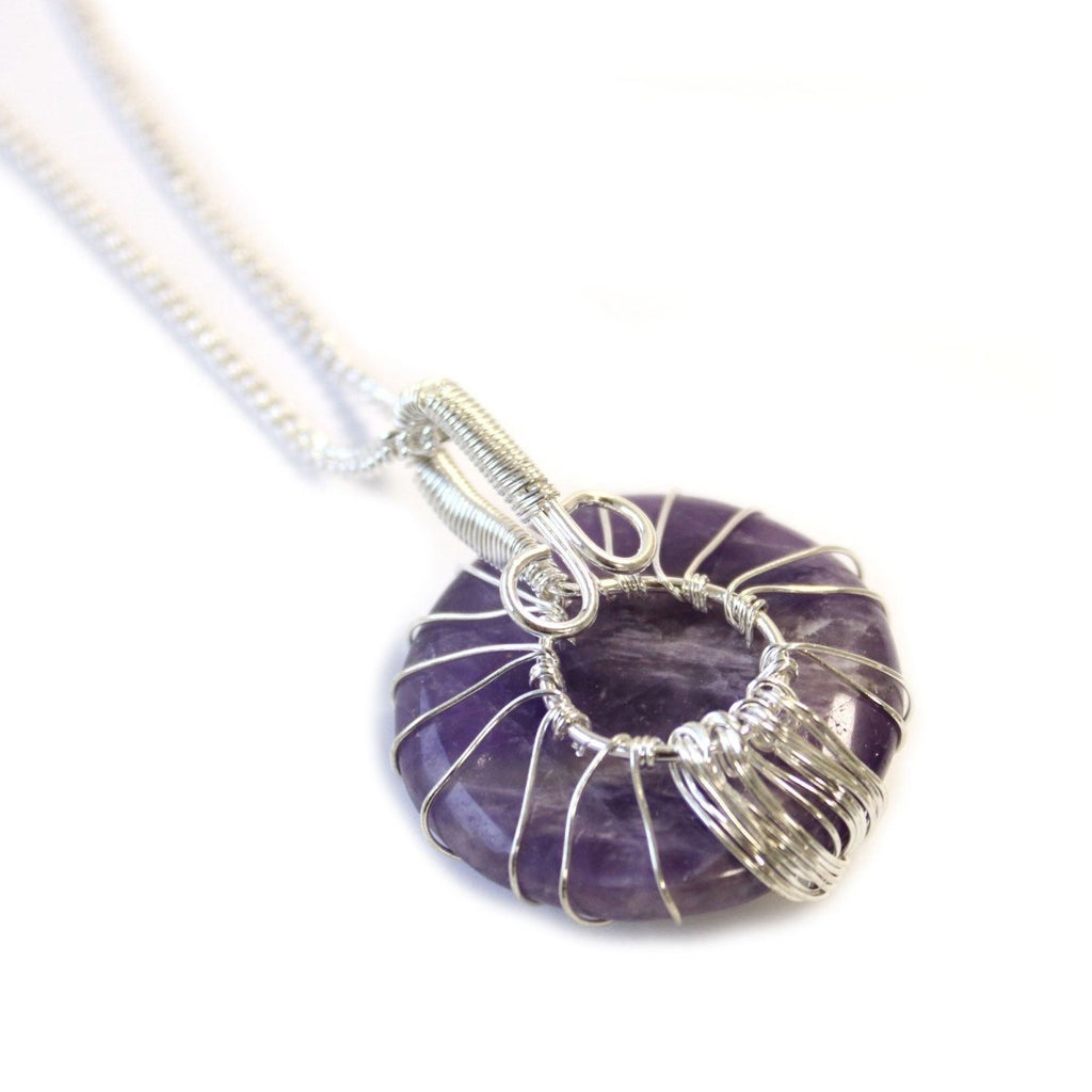 Tree of Life Gemstone Necklace - Amethyst - Talen