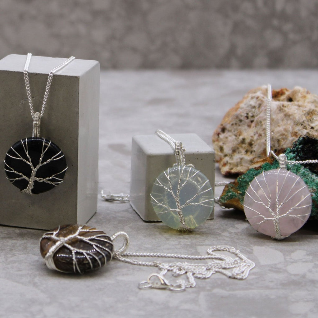 Tree of Life Gemstone Necklace - Amethyst - Talen