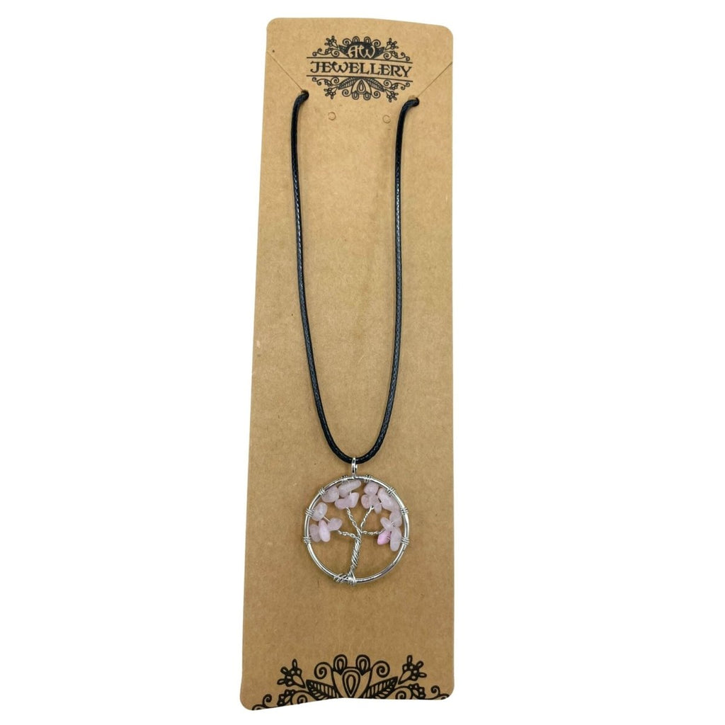 Tree of Life Pendant - Rose Quartz - Talen