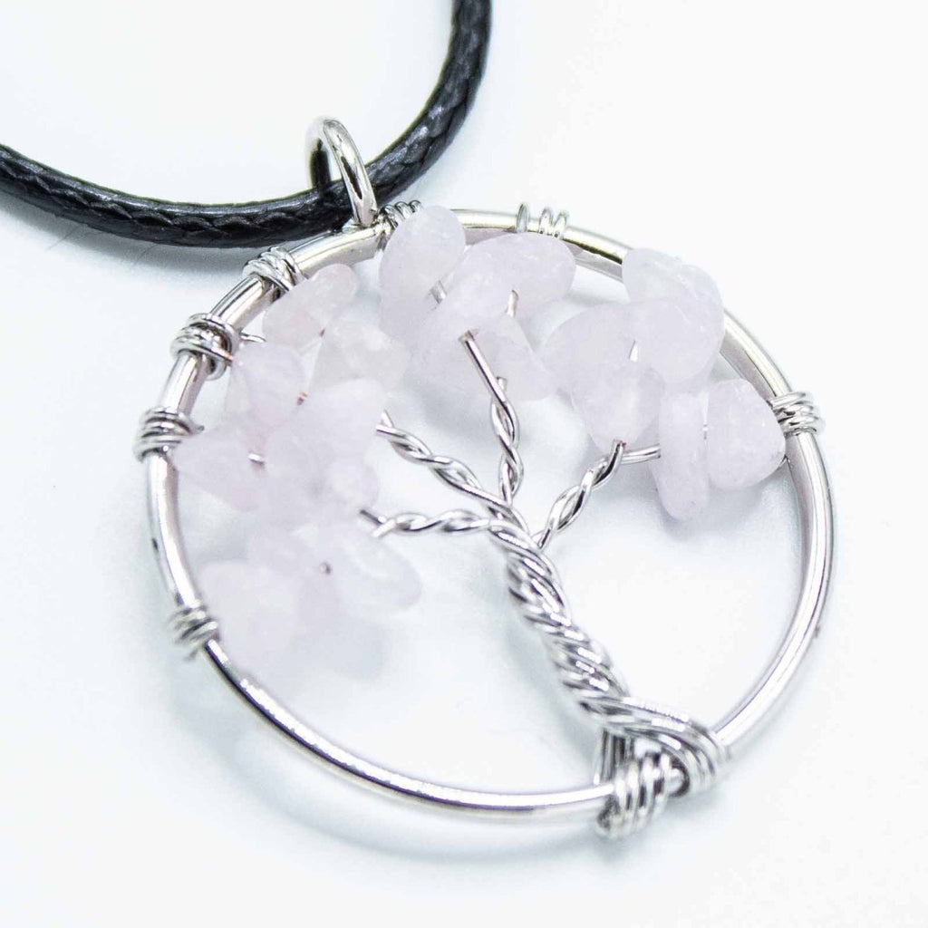 Tree of Life Pendant - Rose Quartz - Talen