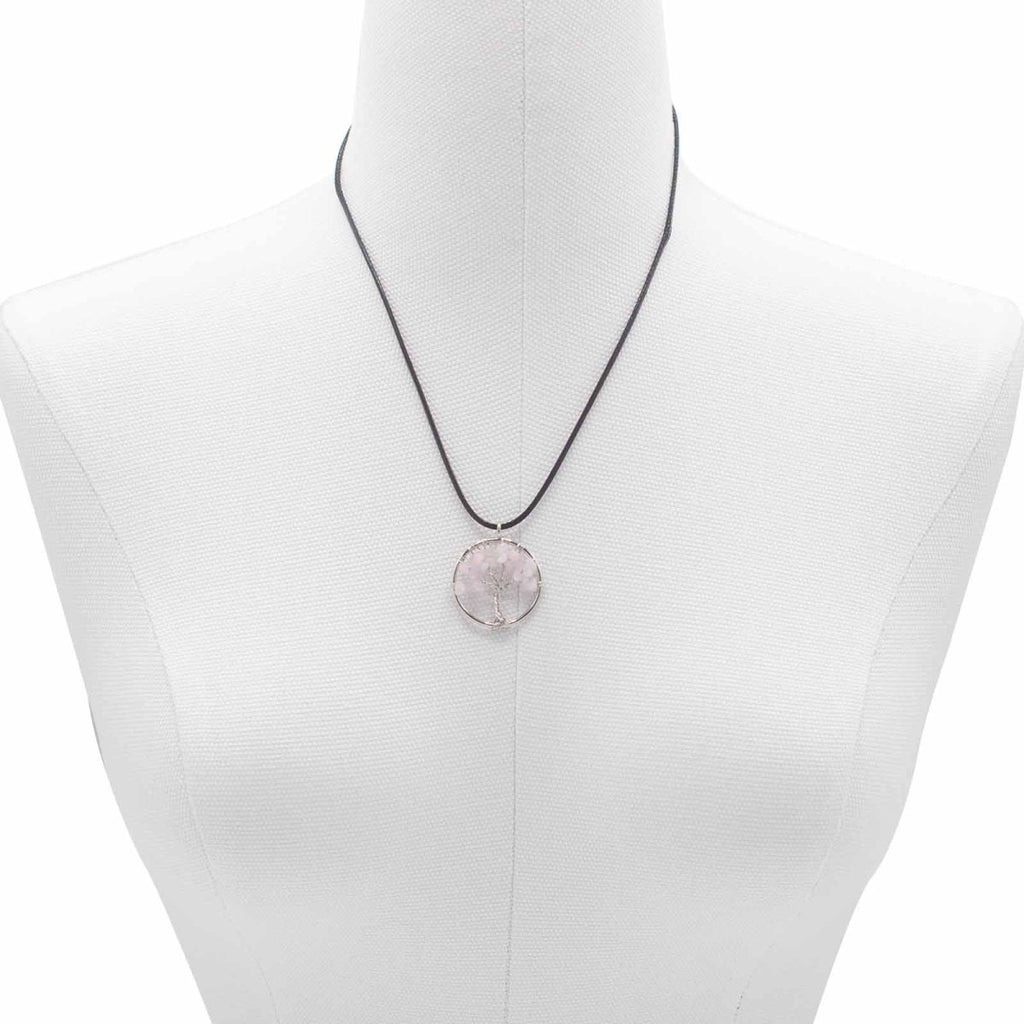 Tree of Life Pendant - Rose Quartz - Talen