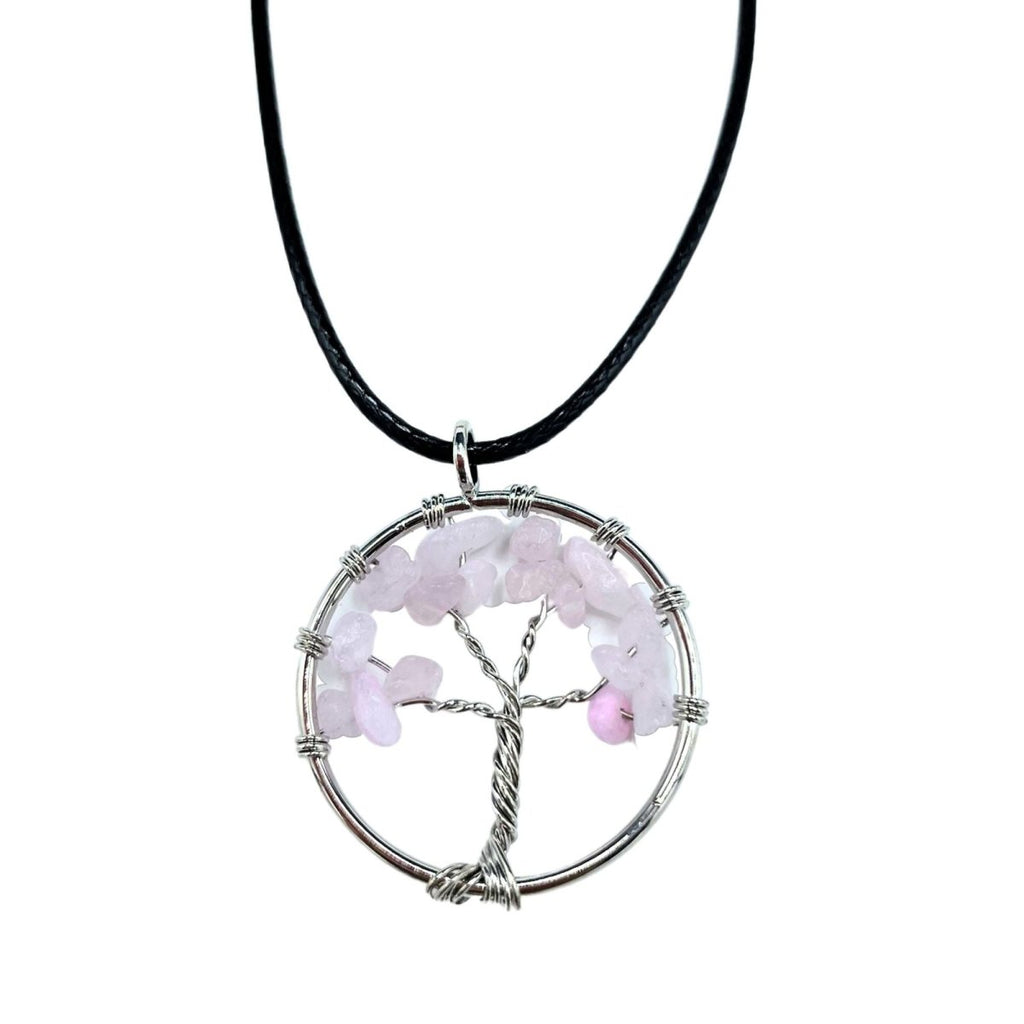 Tree of Life Pendant - Rose Quartz - Talen