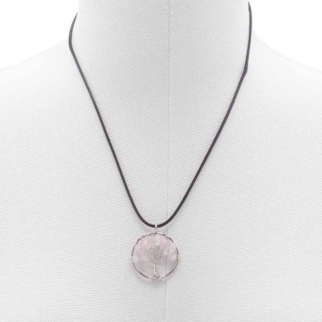 Tree of Life Pendant - Rose Quartz - Talen