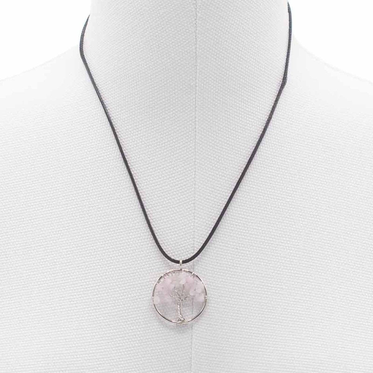 Tree of Life Pendant - Rose Quartz - Talen